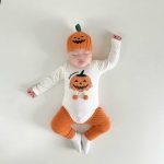 【66-90cm】ロンパース ベビー ハロウィン かぼちゃ柄 可愛い - 画像 (8)