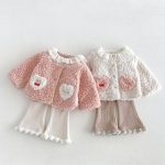 【80-130cm】アウター 女の子 フリル襟 ハート - 画像 (10)