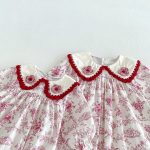【66-130cm】ロンパースorワンピース ベビー 姉妹服 ローズ柄 - 画像 (15)