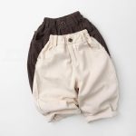 【80-130cm】ロングパンツ キッズ シンプル ベーシック 男女兼用 - 画像 (9)