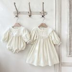 【66-90cm】ロンパース ベビー レース プリンセス - 画像 (3)