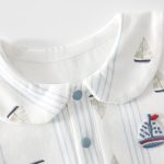 【59-90cm】ロンパース ベビー カラーバリ ストライプ - 画像 (6)