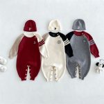 【66-90cm】ロンパース ベビー カラーバリ ドッグ柄 - 画像 (2)