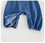 【66-90cm】サロペット ベビー ポケット付き デニム - 画像 (10)