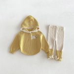 【73-110cm】フーディ＆レギンス ベビー 可愛い 帽子付き - 画像 (6)