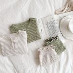 【66-90cm】セットアップ ベビー ナチュラル リブ - 画像 (13)