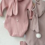 【66-90cm】ロンパース＆帽子＆ソックス ベビー 3点セット 可愛い ウサギさん - 画像 (16)