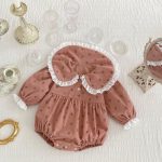 【66-90cm】ロンパース ベビー 可愛い 花柄 - 画像 (6)