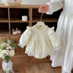 【66-90cm】ロンパース ベビー プリンセス フラワー - 画像 (6)