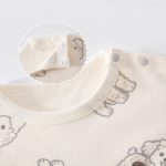 【59-90cm】ロンパース ベビー 可愛い ドッグプリント - 画像 (5)