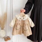 【73-110cm】シャツorワンピース 女の子 レトロ 刺繡 - 画像 (15)