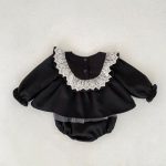 【66-90cm】ロンパース ベビー フリル襟 長袖 ワンピース風 - 画像 (9)