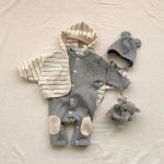 【66-90cm】ロンパース ベビー ナチュラル リブ 韓国風 - 画像 (7)