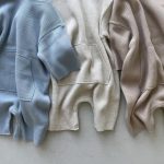 【66-90cm】長袖オールインワン ベビー ナチュラル ワッフル - 画像 (6)