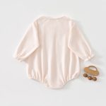 【66-90cm】ロンパース ベビー 蝶結び フリル - 画像 (3)