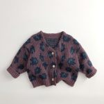 【80-130cm】カーディガン キッズ 花柄 カジュアル - 画像 (4)