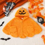 【66-90cm】ポンチョ ベビー ハロウィン もこもこ ゴースト - 画像 (3)