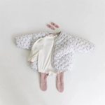 【66-90cm】ロンパース ベビー フリル リブ 無地 - 画像 (6)