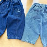 【80-150cm】ロングパンツ キッズ デニム カーブシルエット - 画像 (12)