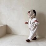 【73-90cm】オールインワン ベビー 韓国風 厚手プリンセス風 - 画像 (9)