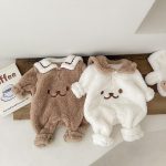 【66-90cm】ロンパース ベビー もこもこ クマ - 画像 (5)