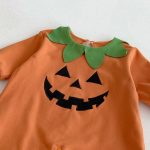 【66-90cm】オールインワン＆帽子 ベビー かぼちゃ ハロウィン - 画像 (9)