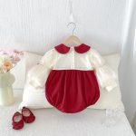 【66-90cm】ロンパース ベビー カラーバリ 蝶結び - 画像 (4)