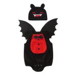 【70-100cm】ロンパース ベビー 帽子付け ハロウィン コウモリ - 画像 (12)