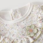 【66-90cm】ロンパース ベビー フラワー総柄 かわいい - 画像 (5)