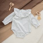 【66-90cm】ロンパースor帽子orスタイorソックス ベビー フリル リボン - 画像 (3)