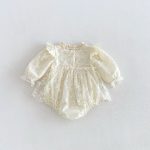 【66-90cm】ロンパース ベビー プリンセス フラワー - 画像 (3)