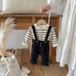 【66-90cm】サロペット＆セーター ベビー カジュアル ニット - 画像 (11)