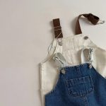 【73-100cm】サロペット ベビー デニム カジュアル - 画像 (14)