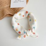 【GOODS】ヘッドスカーフ 三角マフラー ベビー 女の子 かわいい 花柄 お出かけ - 画像 (5)