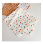 【GOODS】ヘッドスカーフ 三角マフラー ベビー 女の子 かわいい 花柄 お出かけ - 画像 (7)
